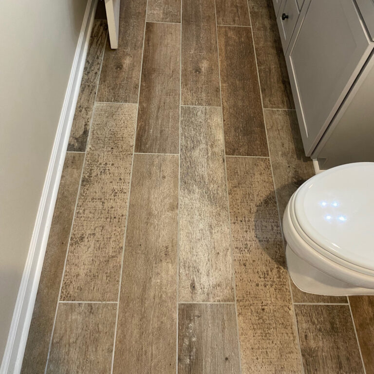 Bathroom Wood Look Tile Floor