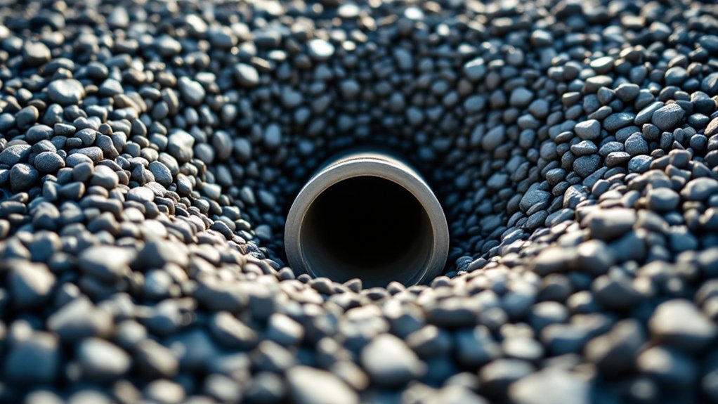 gravel depth for drainage