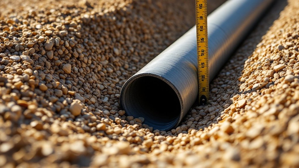 gravel pipe drainage ratio